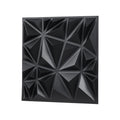 3D Wall Panels 33-Pack 30x30cm PVC Diamond Matte Black