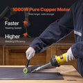 Devanti Hot Air Welder 1000W Heat Gun 50-600°C PVC Vinyl Torch Kit