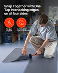 Garage Floor Tiles Interlocking 16 Pack 513mm Diamond Plate Grey PVC
