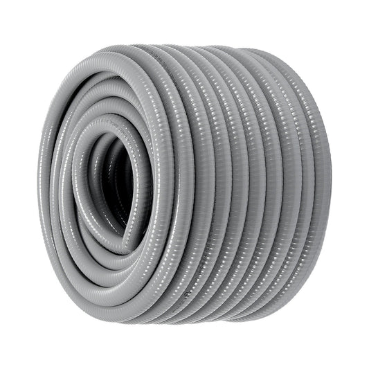 19.1mm PVC Liquid-Tight Conduit 30.5m + 10 Connectors IP65