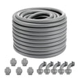 19.1mm PVC Liquid-Tight Conduit 30.5m + 10 Connectors IP65