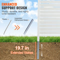 48x48cm Vinyl Privacy Fence Panels Louvered 2pc Outdoor Screen
