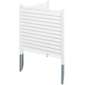 48x48cm Vinyl Privacy Fence Panels Louvered 2pc Outdoor Screen