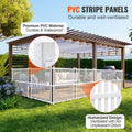 Privacy Fence Panels 1.22m x 1.22m Vinyl Screen Kit (2 Pack)