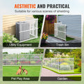 Privacy Fence Panels 1.22m x 1.22m Vinyl Screen Kit (2 Pack)
