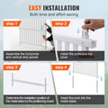 Privacy Fence Panels 1.22m x 1.22m Vinyl Screen Kit (2 Pack)