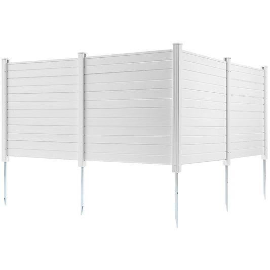 Air Conditioner Fence 4-Panel 50"W x 50"H Privacy Screen Pool Enclosure