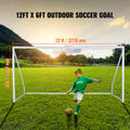Portable Soccer Goal, 3.7x1.8M Soccer Net, Adults Kids Backyard Soccer Net, Large Practice Soccer Net, Youth Training Soccer Goal Set, All-Weather Outdoor Soccer Goals with Carry Bag, 1 Pack