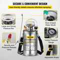 Stainless Steel Hand Pump Sprayer 1.5Gal 16