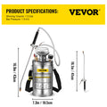 Stainless Steel Hand Pump Sprayer 1.5Gal 16