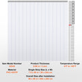Strip Curtain PVC Door 244x244cm Cooler Freezer Clear Plastic