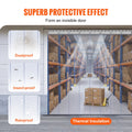 Strip Curtain 213cm x 122cm 2mm Clear PVC 8 Pieces Freezer Door
