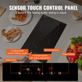 Devanti 2 Burner Electric Cooktop 3000W Ceramic Glass Touch Control