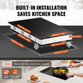 Devanti 2 Burner Electric Cooktop 3000W Ceramic Glass Touch Control