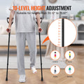 Forearm Crutches Height Adjustable Pair 350LBS Walking Aid