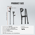 Forearm Crutches Height Adjustable Pair 350LBS Walking Aid