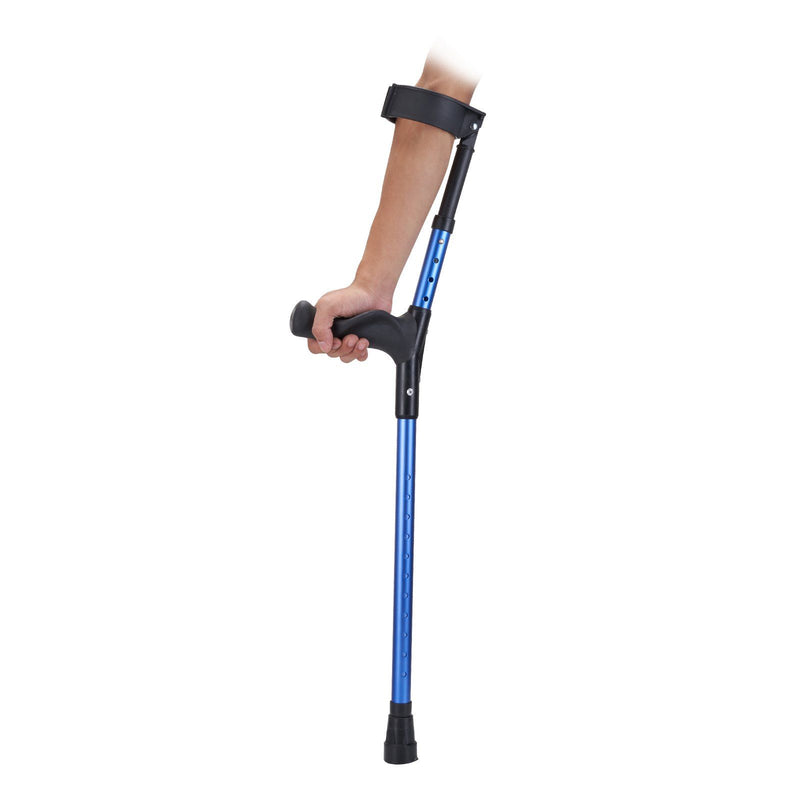 Forearm Crutches Adults 11-Level Height Adjustable Aluminum 350LBS Pair