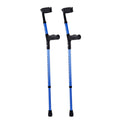 Forearm Crutches Adults 11-Level Height Adjustable Aluminum 350LBS Pair
