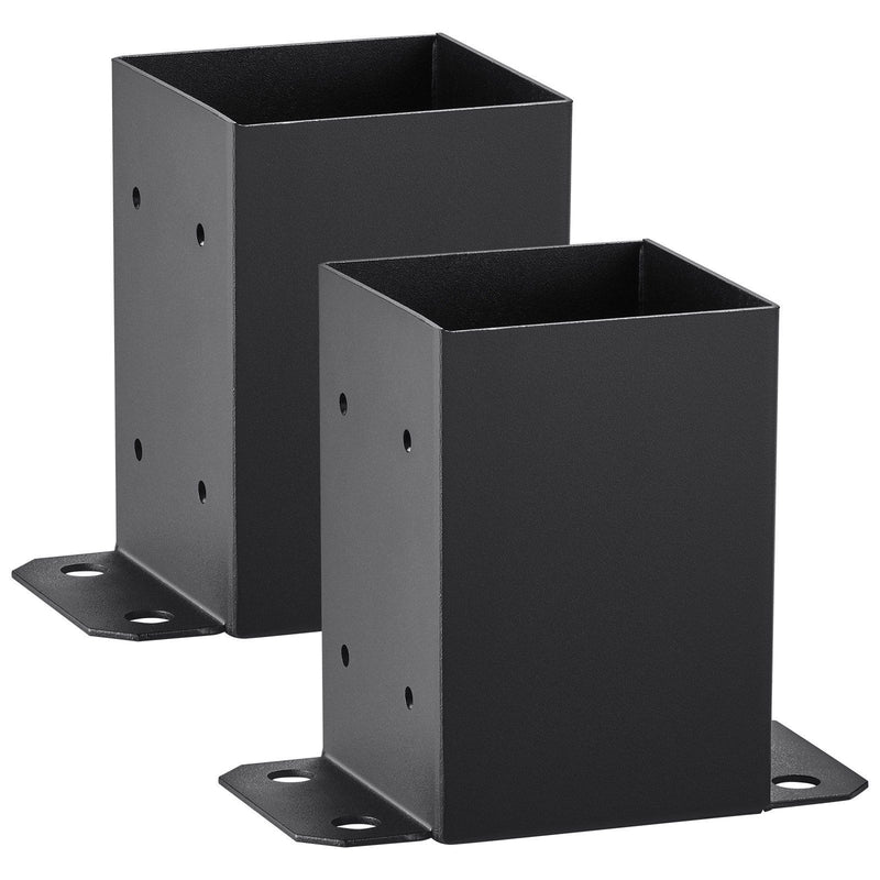 Post Base 2Pcs 101.6x101.6mm Heavy Duty Powder Coated Black Deck