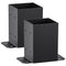Post Base 2Pcs 101.6x101.6mm Heavy Duty Powder Coated Black Deck