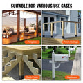 Post Base 2Pcs 101.6x101.6mm Heavy Duty Powder Coated Black Deck