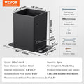 Post Base 2Pcs 101.6x101.6mm Heavy Duty Powder Coated Black Deck