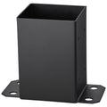 Post Base 2Pcs 101.6x101.6mm Heavy Duty Powder Coated Black Deck