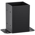 Post Base 2Pcs 101.6x101.6mm Heavy Duty Powder Coated Black Deck