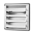 145mm Louvered Square Wall Vent Cover Stainless Steel Silver