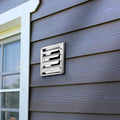 97mm Square Wall Vent Cover Louvered Stainless Steel Silver