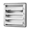 97mm Square Wall Vent Cover Louvered Stainless Steel Silver