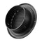 Wall Vent Cover 145mm Round Louvered Stainless Steel 2 Pack Black
