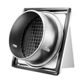 97mm Square Wall Vent Cover Stainless Steel with Screen 1 Pack