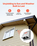 97mm Square Wall Vent Cover Stainless Steel with Screen 1 Pack