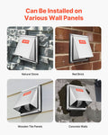 97mm Square Wall Vent Cover Stainless Steel with Screen 1 Pack