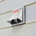 97mm Square Wall Vent Cover Stainless Steel with Screen 1 Pack
