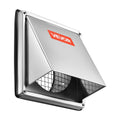 97mm Square Wall Vent Cover Stainless Steel with Screen 1 Pack