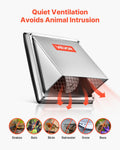 145mm Stainless Steel Square Wall Vent Extractor Cover Screen Silver
