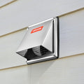 145mm Stainless Steel Square Wall Vent Extractor Cover Screen Silver