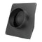 Hooded Wall Vent Cover 149mm SPCC Steel Roof Exhaust Black