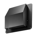 Hooded Wall Vent Cover 149mm SPCC Steel Roof Exhaust Black