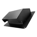 Hooded Wall Vent Cover 149mm SPCC Steel Roof Exhaust Black