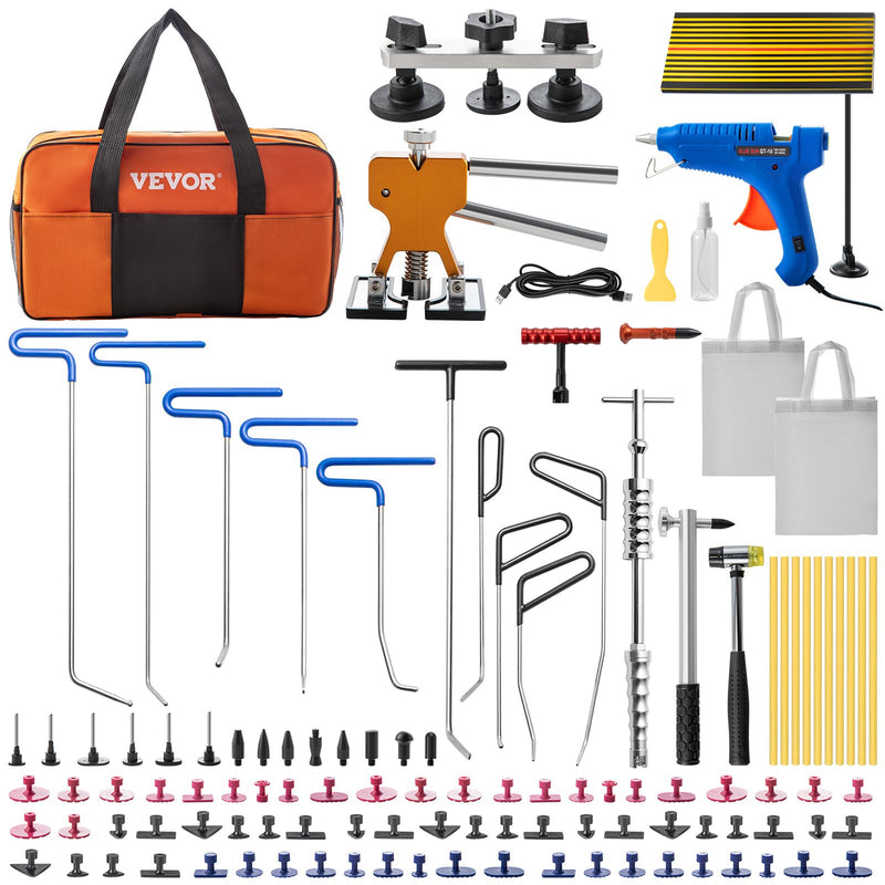 Paintless Dent Removal Rod Kit 89pcs Stainless Steel Repair Tool