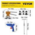 Paintless Dent Removal Rod Kit 89pcs Stainless Steel Repair Tool