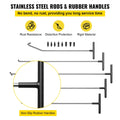 VEVOR Paintless Dent Puller 13 Pcs Stainless Steel Hail Removal Kit