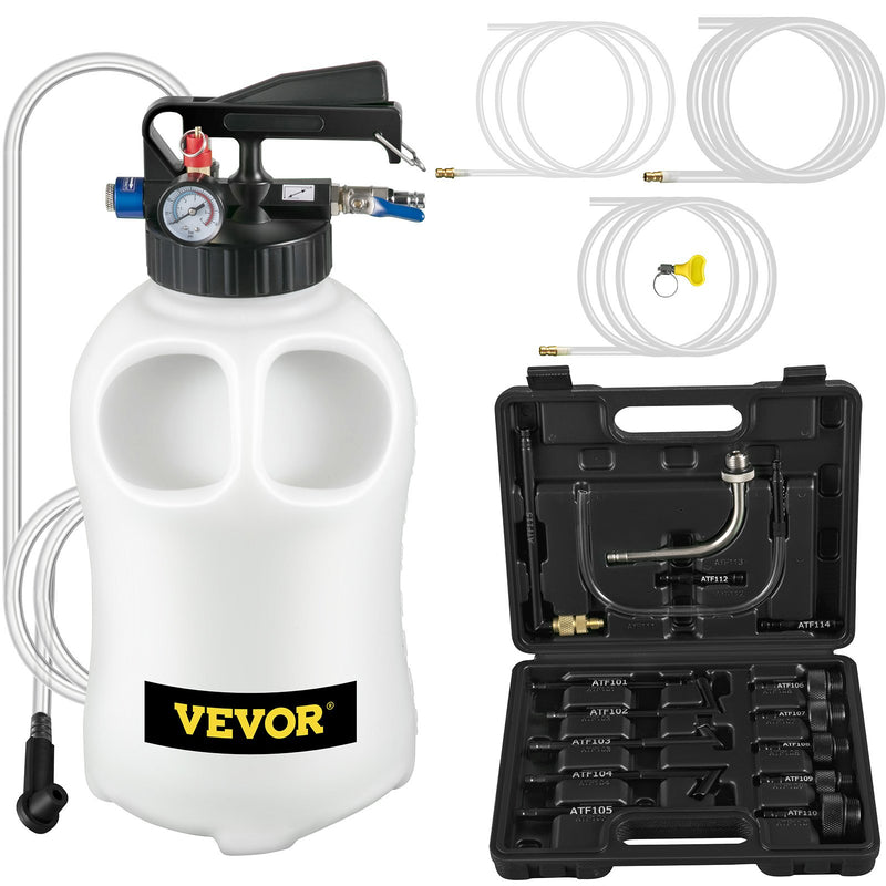 Transmission Fluid Pump 10L ATF Refill System 14 Adapters Oil Extractor