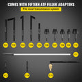 Transmission Fluid Pump 10L ATF Refill System 14 Adapters Oil Extractor