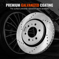 Front Rear Brake Kit Ford F-150 2012-2020 Drilled Slotted Rotors