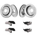 Front Rear Brake Kit Ford F-150 2012-2020 Drilled Slotted Rotors
