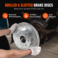 Front&Rear Brake Pads Rotors Kit Chevy Silverado GMC Sierra 1500